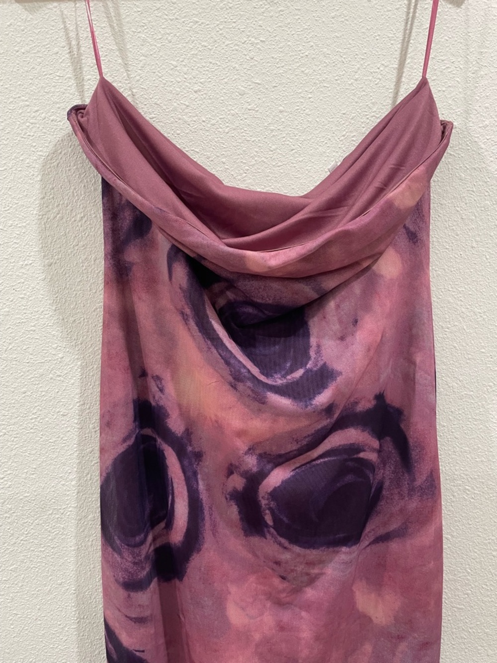 More to Come Revolve Oksana Purple Floral Strapless Maxi Dress Size Large Summer - Picture 5 of 10
